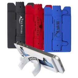 Thumbs-Up Quick-Snap Silicone Mobile Device Pocket W/ Stand